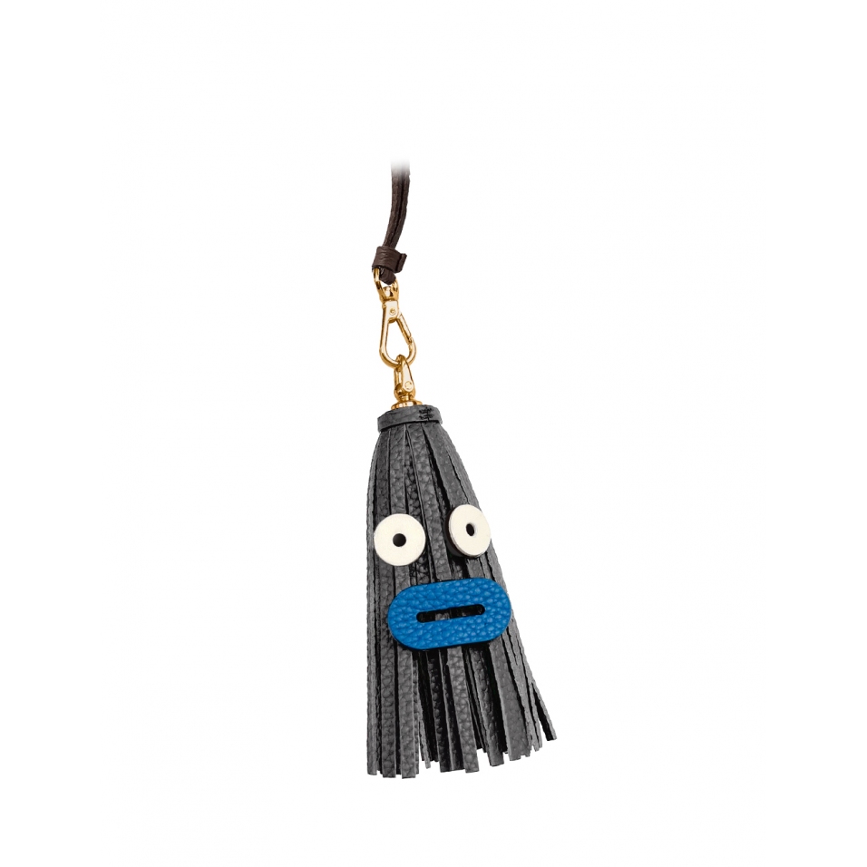 'Octopuce Mini' Accessoire en Cuir Nappa Ardoise & Or