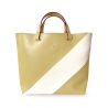 'Batignolles Duo' Sac Cabas Cuir Nappa Anis et Or