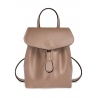 'Fontainebleau' Sac à dos Cuir Taupe & Or