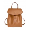 'Fontainebleau' Sac à dos Cuir Cognac & Or