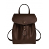 'Fontainebleau' Leather Backpack Chocolate & Gold