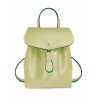 'Fontainebleau' Sac à dos Cuir Asperge & Or