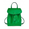 'Fontainebleau' Leather Backpack Green & Gold