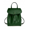 'Fontainebleau' Leather Backpack Dark green & Gold