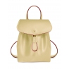 'Fontainebleau' Leather Backpack Anis & Gold