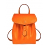 'Fontainebleau' Leather Backpack Orange & Gold