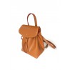 'Fontainebleau' Sac à dos Cuir Cognac & Or