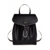 'Fontainebleau' Leather Backpack Black, cream & Gold