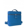 'Écrins' Nappa Leather backpack  Cyan & Gold