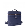 'Écrins' Sac à dos Cuir Nappa Marine & Or