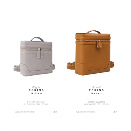 Écrins sac à dos en cuir grainé