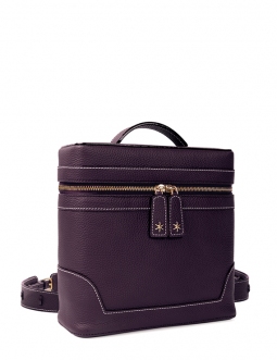 'Écrins' Sac à dos Cuir Nappa Cassis & Or