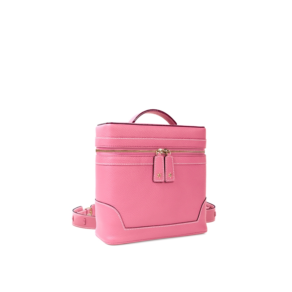 'Écrins' Sac à dos Cuir Nappa Rose & Or