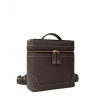 'Écrins' Sac à dos Cuir Nappa Chocolat & Or