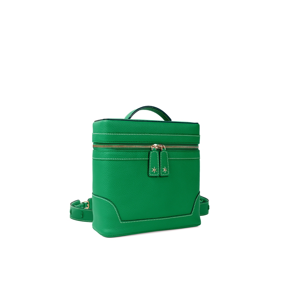 'Écrins' Sac à dos Cuir Nappa Lagon & Or