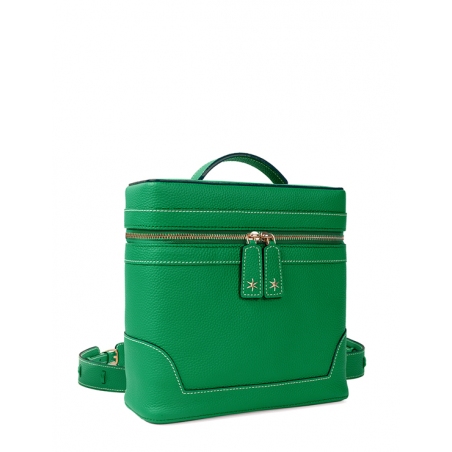 'Écrins' Nappa Leather backpack Green & Gold
