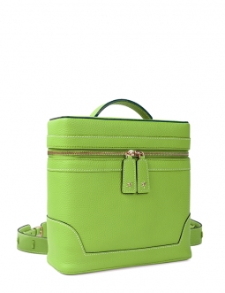 'Écrins' Nappa Leather backpack Apple Green & Gold