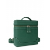 'Écrins' Sac à dos Cuir Nappa Vert Pin & Or