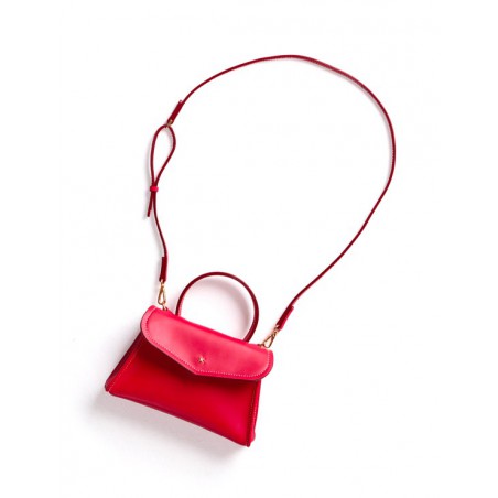 'Chantilly Silk' Leather handbag Écrevisse & Gold