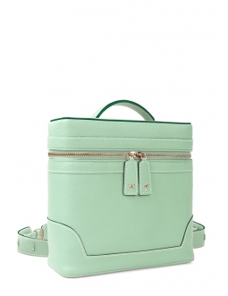 'Écrins' Sac à dos Cuir Nappa Opaline & Or