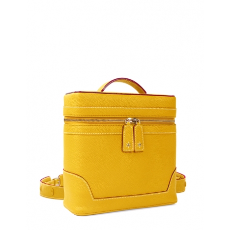 'Écrins' Nappa Leather backpack Yellow & Gold