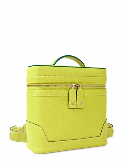 'Écrins' Sac à dos Cuir Nappa Paille & Or
