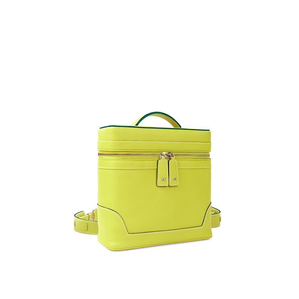 'Écrins' Nappa Leather backpack Paille & Gold