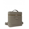 'Écrins' Nappa Leather backpack Elephant grey & Gold