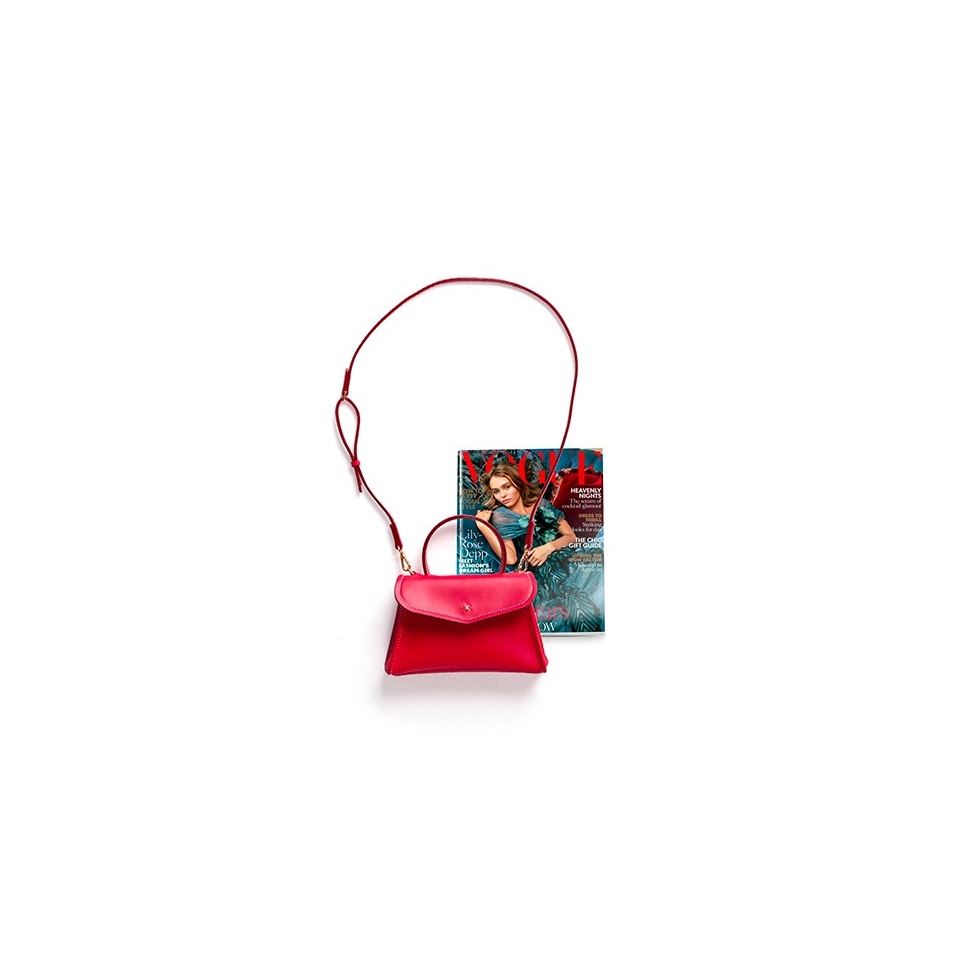 'Chantilly Soie' Sac à main Cuir Écrevisse & Or