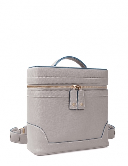 'Écrins' Sac à dos Cuir Nappa Perle  & Or