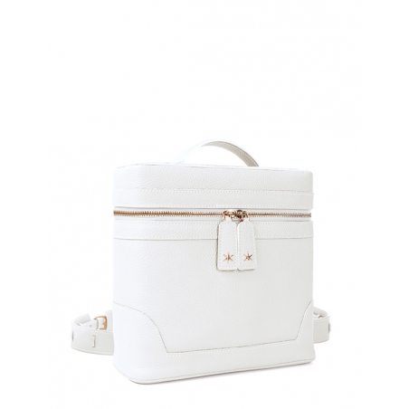 'Écrins' Nappa Leather backpack Snow White & Gold