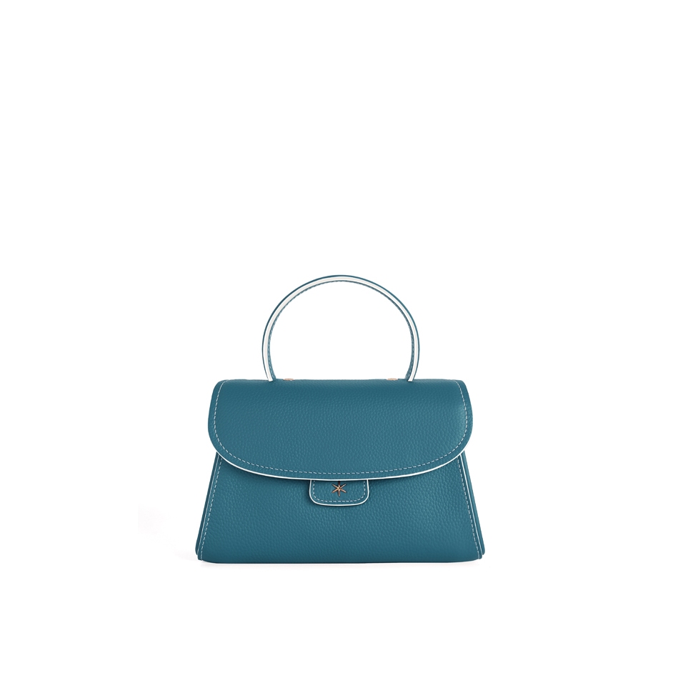 'Chantilly Bis Nuage' Sac à main Cuir Nappa Indigo & Or