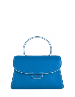 'Chantilly Bis Nuage' Nappa Leather handbag Cyan & Gold