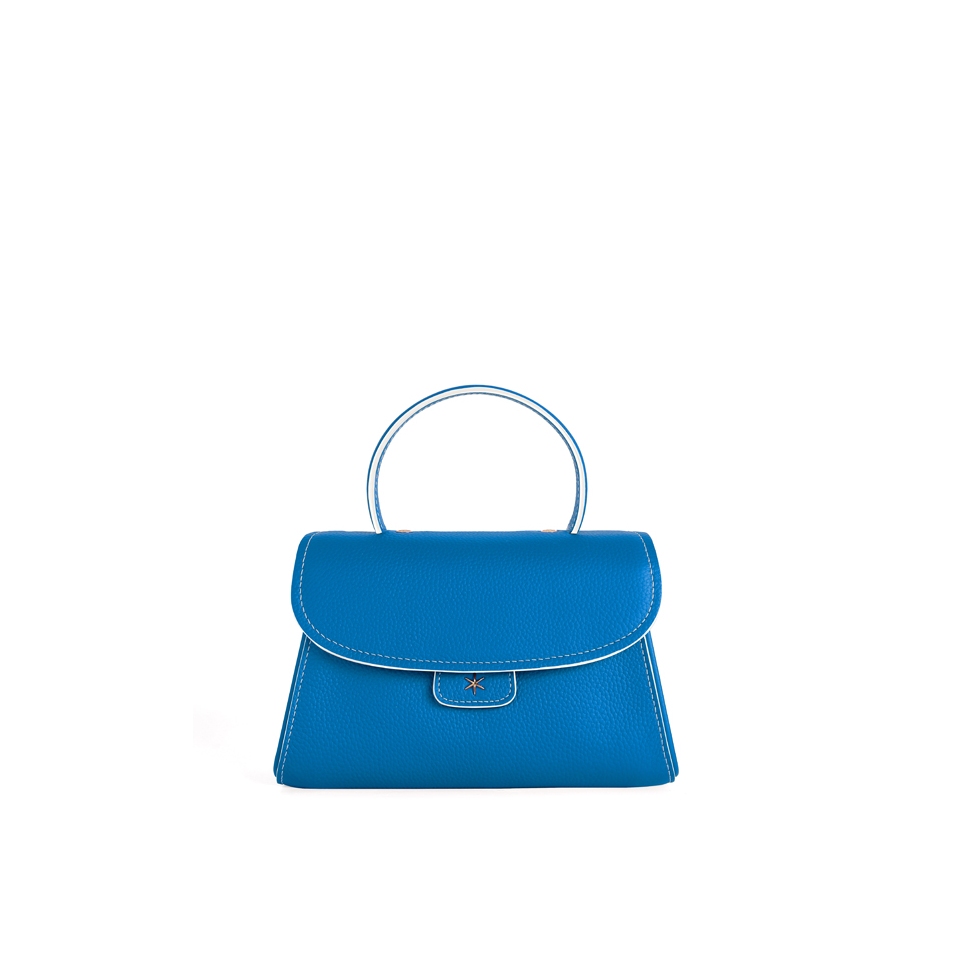 'Chantilly Bis Nuage' Sac à main Cuir Nappa Cyan & Or