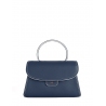 'Chantilly Bis Nuage' Sac à main Cuir Nappa Bleu Nuit & Or