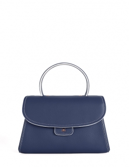 'Chantilly Bis Nuage' Sac à main Cuir Nappa Marine & Or
