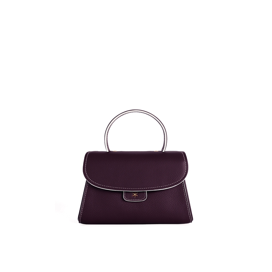 'Chantilly Bis Nuage' Nappa Leather handbag Dark Purple & Gold