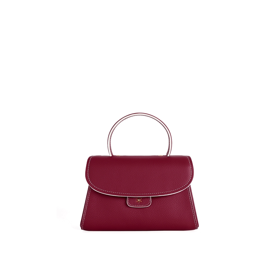 'Chantilly Bis Nuage' Sac à main Cuir Nappa Bordeaux & Or