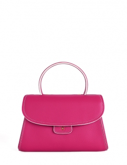 'Chantilly Bis Nuage' Sac à main Cuir Nappa Fuchsia & Or