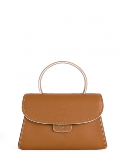 'Chantilly Bis Nuage' Sac à main Cuir Nappa Cognac & Or