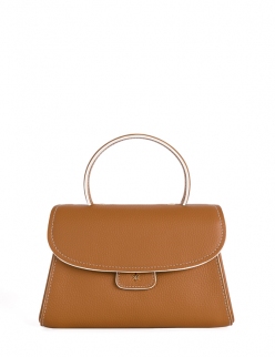 'Chantilly Bis Nuage' Nappa Leather handbag Cognac & Gold