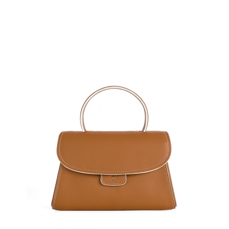 'Chantilly Bis Nuage' Nappa Leather handbag Cognac & Gold