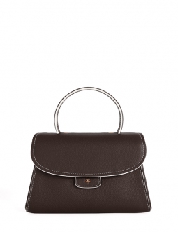 'Chantilly Bis Nuage' Nappa Leather handbag Chocolate & Gold