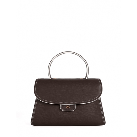 'Chantilly Bis Nuage' Nappa Leather handbag Chocolate & Gold