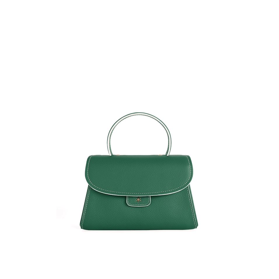 'Chantilly Bis Nuage' Sac à main Cuir Nappa Vert Pin & Or