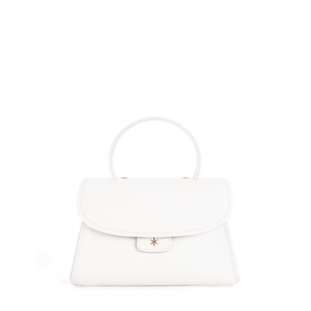 'Chantilly Bis Nuage' Sac à main Cuir Nappa Neige & Or