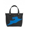 'En L'Air le Sac Lièvre' Sac Cabas Cuir Nappa Ébène & Or