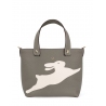 'En L'Air le Sac Lièvre' Sac Cabas Cuir Nappa Éléphant & Or