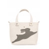 'En L'Air le Sac Lièvre' Nappa Leather Handbag Cream & Gold