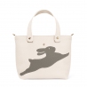 'En L'Air le Sac Lièvre' Nappa Leather Handbag Cream & Gold